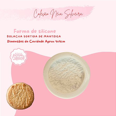 Molde de Silicone Bolacha Sortidas de Manteiga