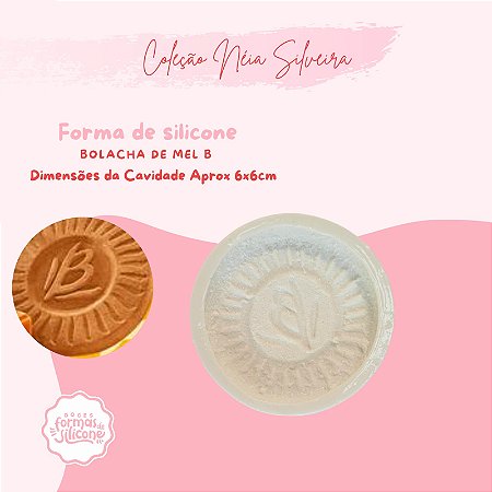 Molde de Silicone Bolacha de Mel B