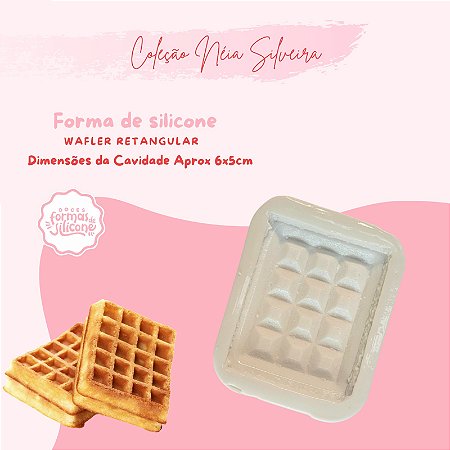 Molde de Silicone Waffle Retangular