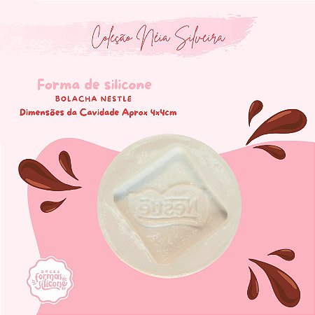 Molde de Silicone Bolacha Nestle
