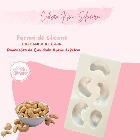 Molde de Silicone Castanha de Caju