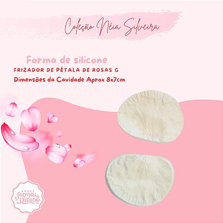 Molde de Silicone Frizador de Petalas de Rosas G