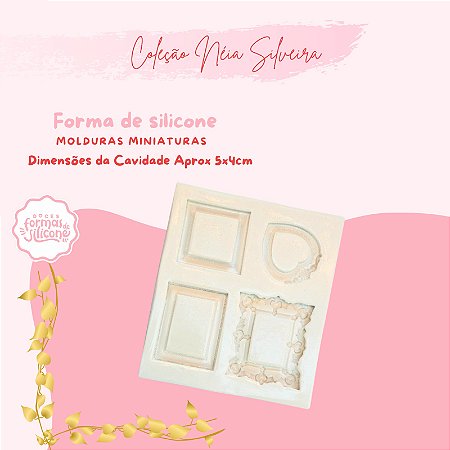 Molde de Silicone Molduras Miniaturas