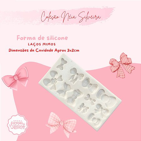 Molde de Silicone Laços Mimos