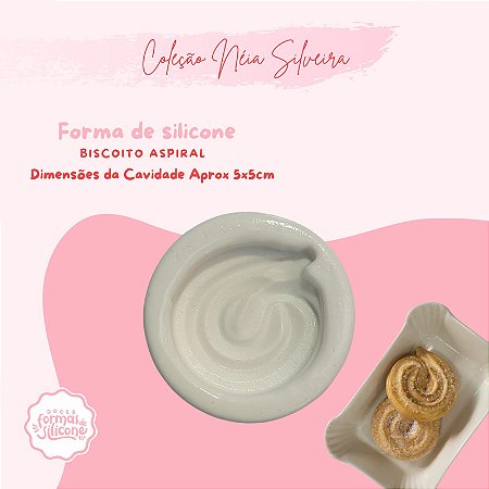 Molde de Silicone Biscoito Aspiral
