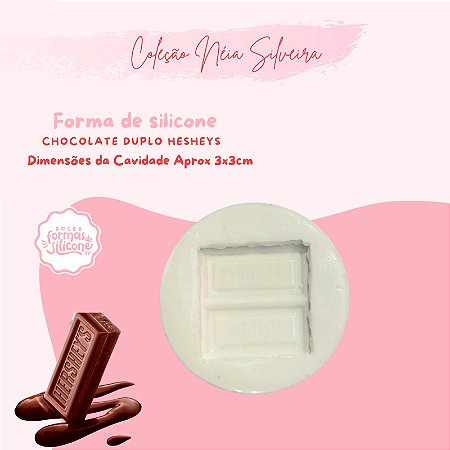 Molde de Silicone Chocolate Duplo Hersheys