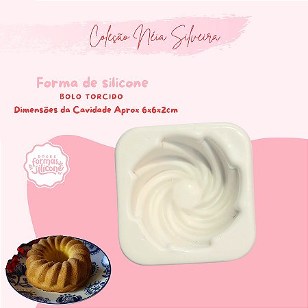 Molde de Silicone Bolo Torcido