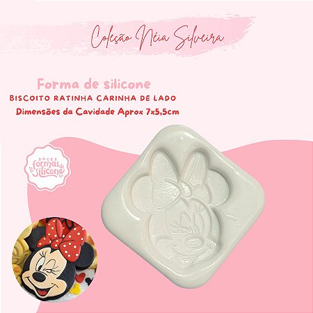 Molde de Silicone Ratinha Carinha de Lado