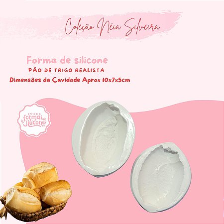 Molde de Silicone Pão de Trigo Realista