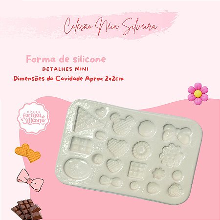 Molde de Silicone Detalhes Mini