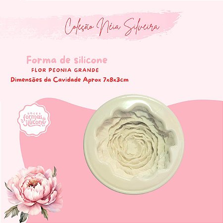 Molde de Silicone Flor Peônia