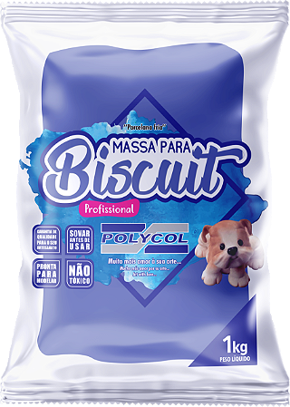Massa de Biscuit 1 Kg Azul Inverno – Polycol