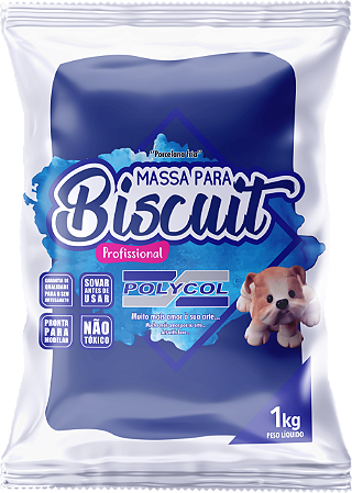 Massa de Biscuit 1 Kg Azul Marinho – Polycol