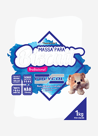 Massa de Biscuit 1 Kg Branco – Polycol