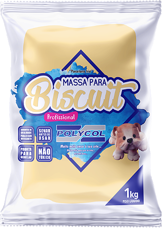 Massa de Biscuit 1 Kg Marfim – Polycol