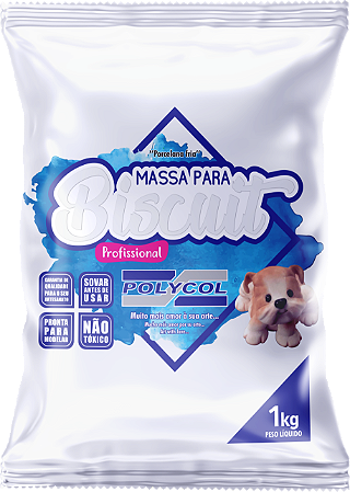 Massa de Biscuit 1 Kg Super Branco – Polycol