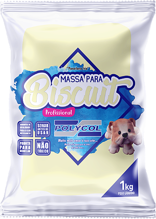 Massa de Biscuit 1 Kg Amarelo Solzinho – Polycol