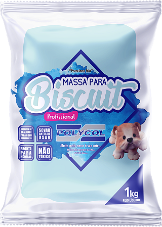Massa de Biscuit 1 Kg Azul Ceuzinho – Polycol