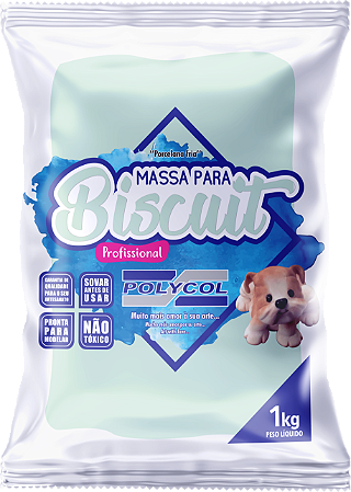 Massa de Biscuit 1 Kg Verde Sereia – Polycol