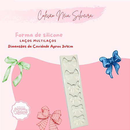 Molde de Silicone Laços Multilaços