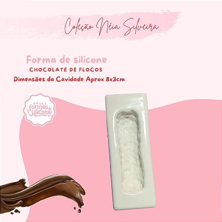 Molde de Silicone Chocolate de Flocos