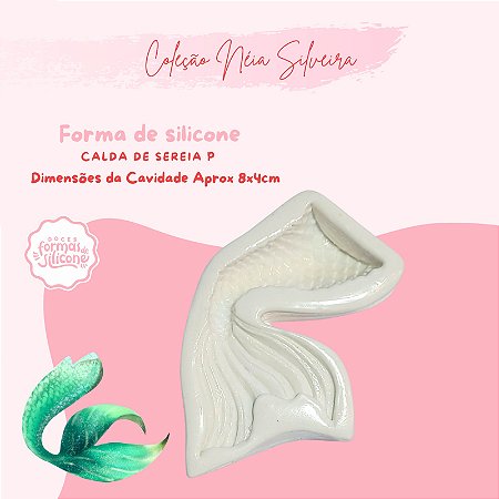 Molde de Silicone Calda de Sereia P
