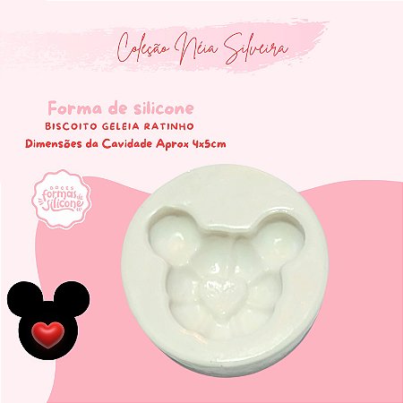 Molde de Silicone Biscoito Geleia Ratinho