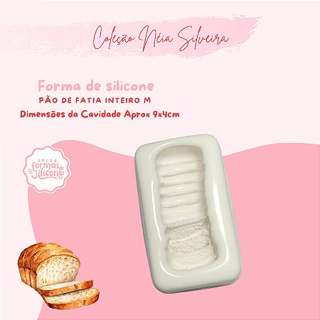 Molde de Silicone Pão de Fatia Inteiro M