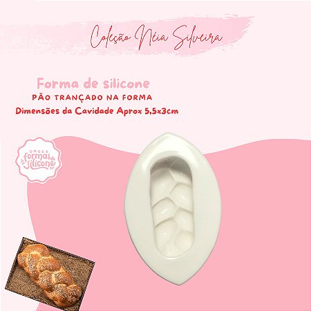 Molde de Silicone Pão Trançado na Forma