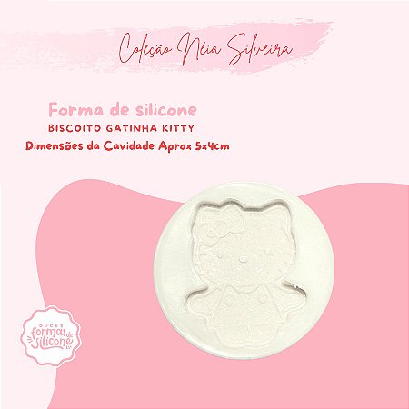 Molde de Silicone Biscoito Gatinha Kitty
