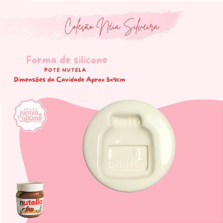 Molde de Silicone Pote Nutela