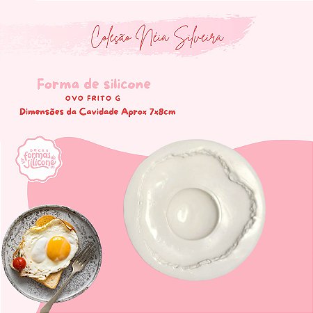 Molde de Silicone Ovo Frito G