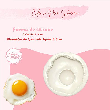 Molde de Silicone Ovo Frito M
