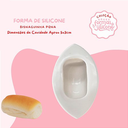 Molde de Silicone Bisnaguinha Pequena