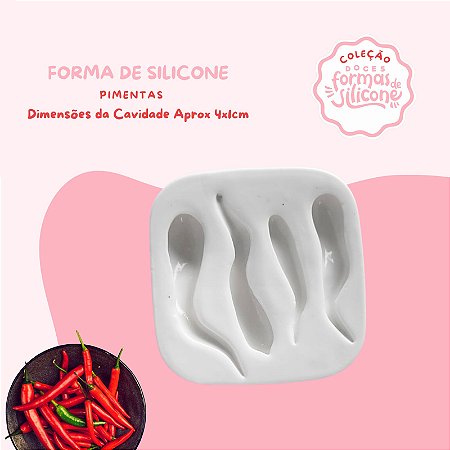 Molde de Silicone Pimentas