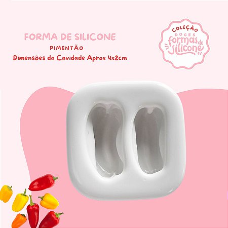 Molde de Silicone Pimentão