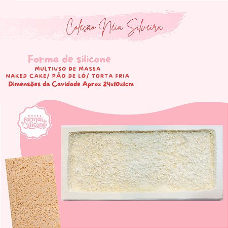 Molde de Silicone Multi Uso de Massa Naked Cake/Pão de Ló/Torta Fria