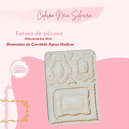 Molde de Silicone Molduras Mix