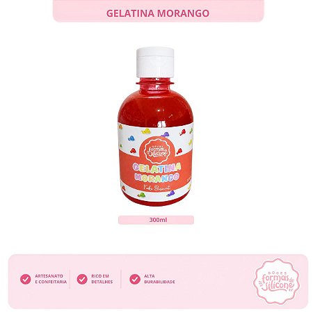 Gelatina Morango - Fake Biscuit