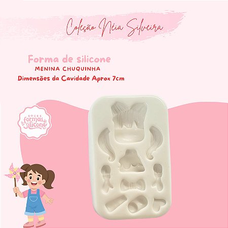 Molde de Silicone Menina Chuquinha