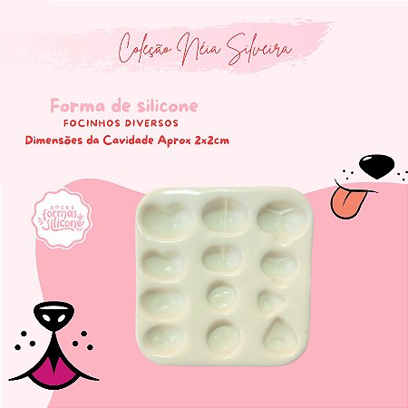 Molde de Silicone Focinhos Diversos