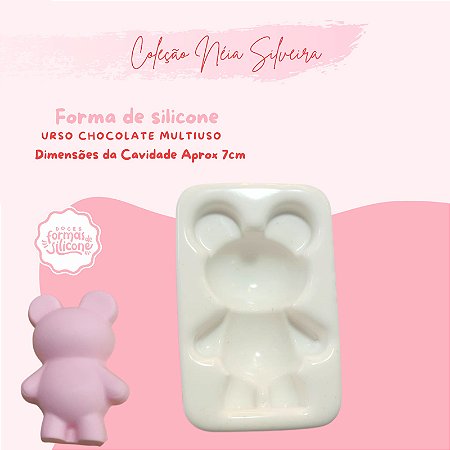 Molde de Silicone Urso Chocolate Multiuso