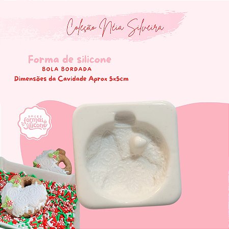 Molde de Silicone Bola Bordada