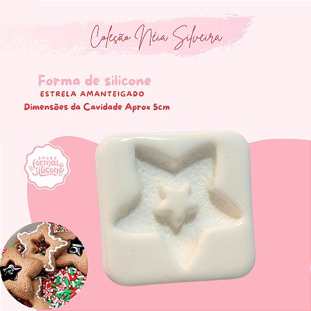 Molde de Silicone Estrela Amanteigado