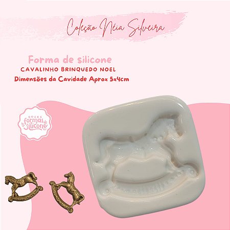 Molde de Silicone Cavalinho Brinquedo Noel