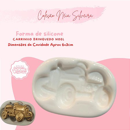 Molde de Silicone Carrinho Brinquedo Noel