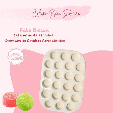 Molde de Silicone Bala de Goma Redonda