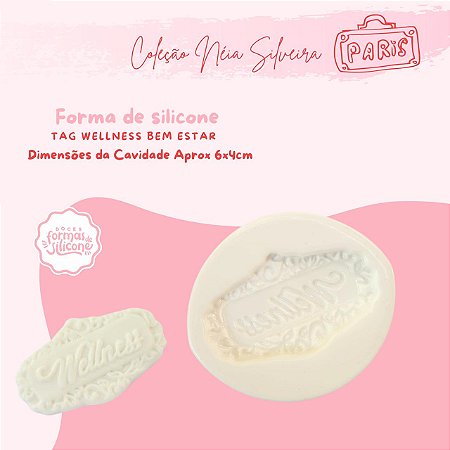 Molde de Silicone Tag Wellness Bem Estar
