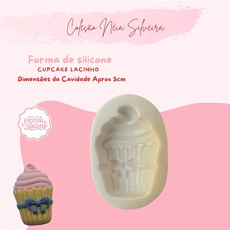 Molde de Silicone Cupcake Lacinho