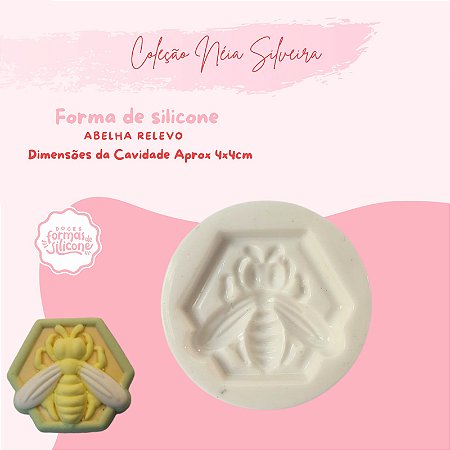 Molde de Silicone Abelha Relevo